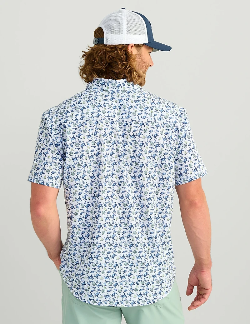 HUK Men's Kona Short Sleeve PRINT Shirt