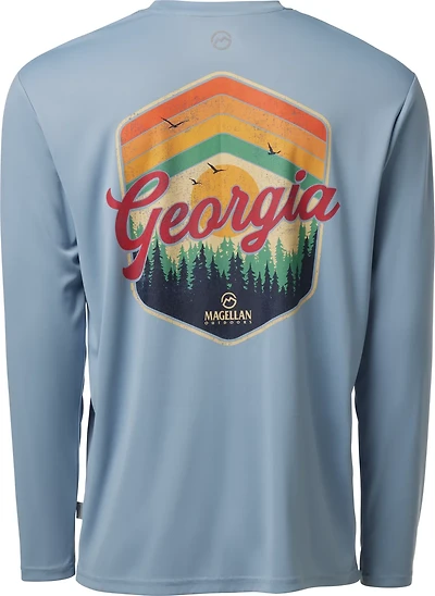 Magellan Outdoors Men’s Local State Georgia Long Sleeve Graphic T-shirt