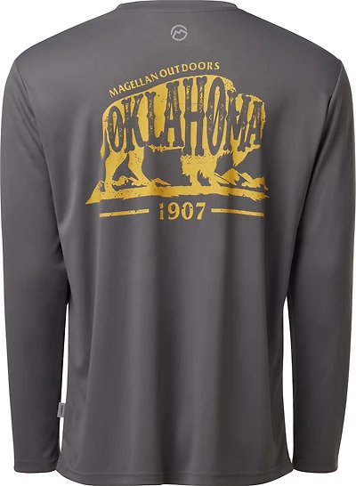 Magellan Outdoors Men’s Local State Oklahoma Long Sleeve Graphic T-shirt
