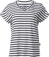 Magellan Outdoors Women's Pecos Ridge Striped V-neck T-shirt