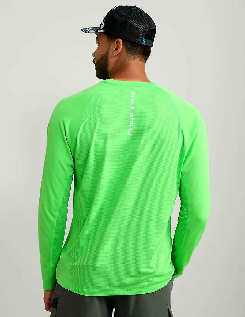 Huk Men's Icon LS Crew