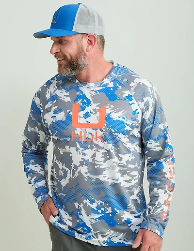 Huk Men's KC Print Icon Performance Hoodie