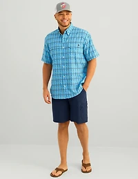 Huk Men's Tide Point Printed Short Sleeve Shirt