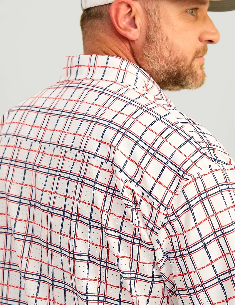 Huk Men's Tide Point Printed Short Sleeve Shirt