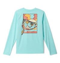 Columbia Sportswear Boys' Terminal Tackle Fish Shine Long Sleeve T-shirt