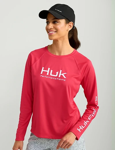 HUK Women's PURSUIT LS CREW