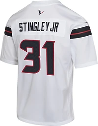 Nike Boys' Houston Texans Dameon Pierce #31 Away Game Player Jersey