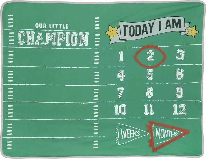 Outerstuff Infants' Chicago Bears #1 Draft Pick 2-Piece Creeper and Blanket Set