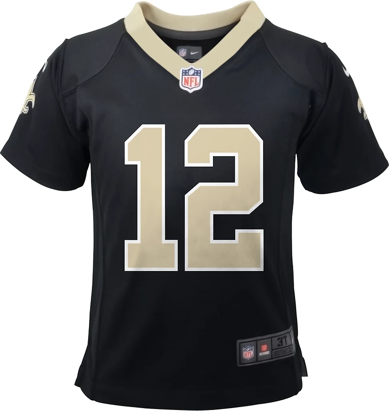 Nike Boys' 4-7 New Orleans Saints Chris Olave #12 NFL Game Team Jersey