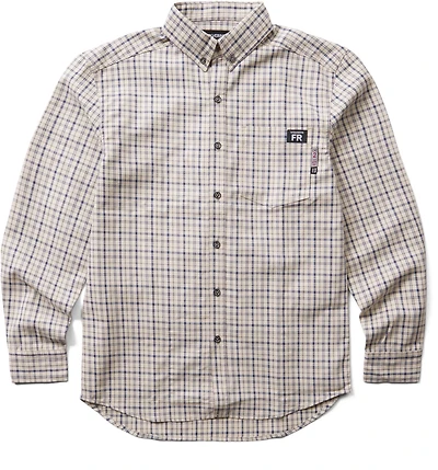Wolverine Men's Flame Resistant Long Sleeve Twill Button Down Shirt
