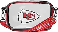 FOCO Kansas City Chiefs Clear Team Stripe Cursive Camera Bag