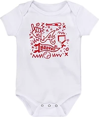 Outerstuff Infants' Atlanta Braves Batter Up Creepers 3-Pack