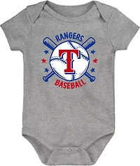 Outerstuff Infants' Texas Rangers Batter Up Creepers 3-Pack