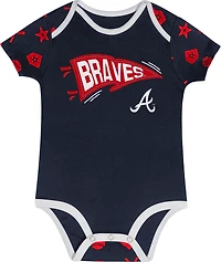 Outerstuff Infants' Atlanta Braves On Deck Diaper Cover Set