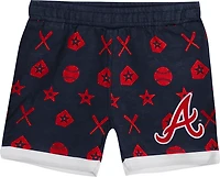 Outerstuff Infants' Atlanta Braves On Deck Diaper Cover Set