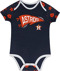 Outerstuff Infants' Houston Astros On Deck Diaper Cover Set