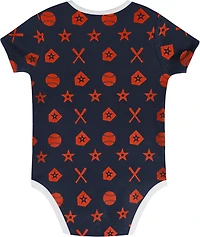Outerstuff Infants' Houston Astros On Deck Diaper Cover Set