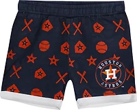 Outerstuff Infants' Houston Astros On Deck Diaper Cover Set