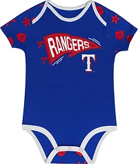 Outerstuff Infants' Texas Rangers On Deck Diaper Cover Set
