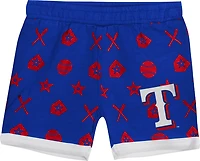 Outerstuff Infants' Texas Rangers On Deck Diaper Cover Set