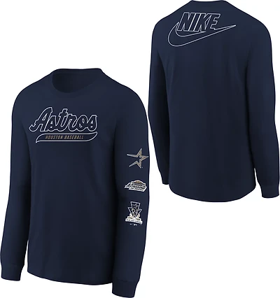 Nike Boys' Houston Astros Cooperstown Long Sleeve Graphic T-shirt