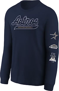 Nike Boys' Houston Astros Cooperstown Long Sleeve Graphic T-shirt