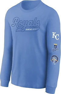 Nike Boys' Kansas City Royals Cooperstown Long Sleeve Graphic T-shirt