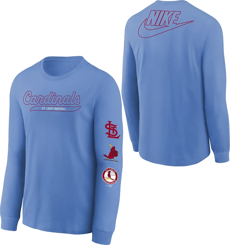 Nike Boys' St. Louis Cardinals Cooperstown Long Sleeve Graphic T-shirt
