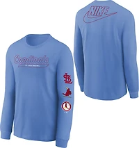 Nike Boys' St. Louis Cardinals Cooperstown Long Sleeve Graphic T-shirt