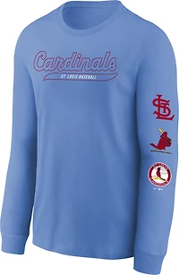 Nike Boys' St. Louis Cardinals Cooperstown Long Sleeve Graphic T-shirt