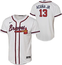 Nike Kids' Atlanta Braves Ronald Acuna Jr. Home Replica 2.0 Jersey