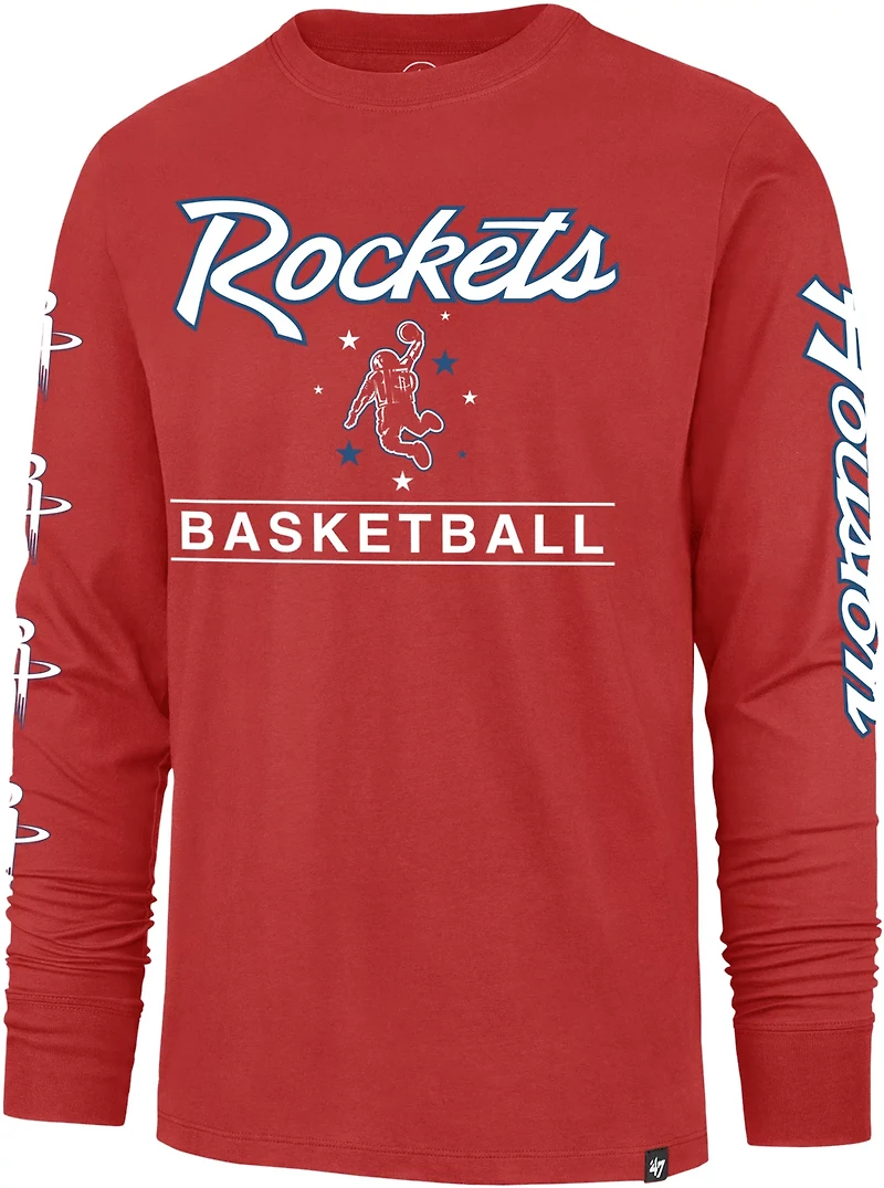 47 Men's Rockets City Edition Triplet Franklin Long Sleeve T-shirt
