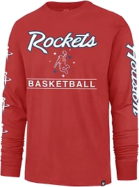 47 Men's Rockets City Edition Triplet Franklin Long Sleeve T-shirt