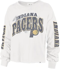 '47 Indiana Pacers Women's Brush Back Parkway Long Sleeve T-shirt