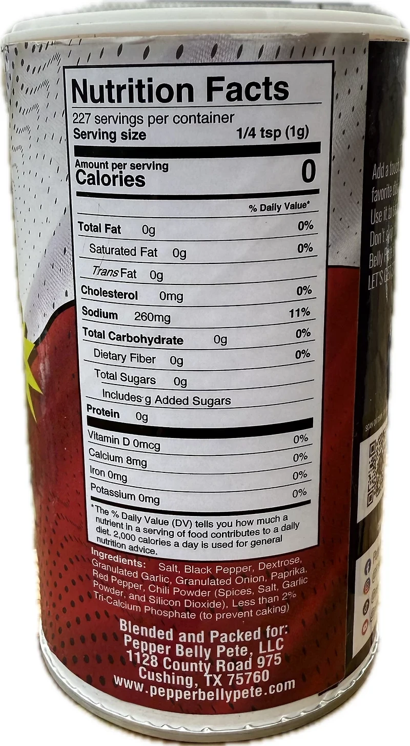 Pepper Belly Pete Flavor-Time 8 oz Southern Seasoning