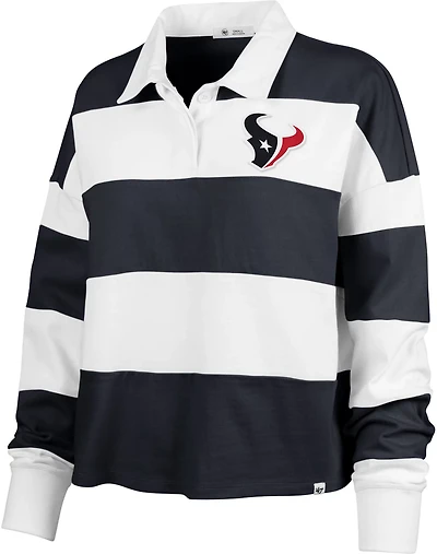 47 Women's Texans Clubhouse Hall Raven Rugby Shirt
