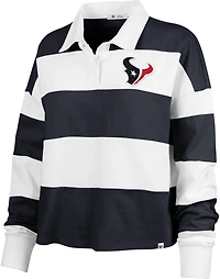 47 Women's Texans Clubhouse Hall Raven Rugby Shirt