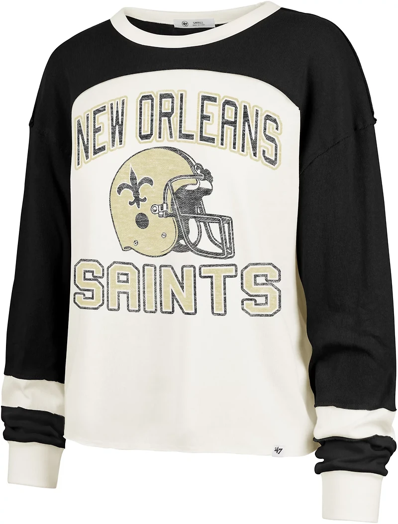 47 Women's Saints Double Header Curve Toni Long Sleeve T-shirt