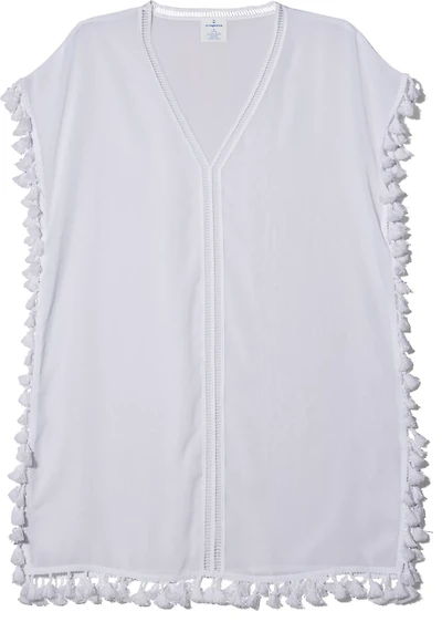 O'Rageous Juniors' Solid Poncho Tunic with Tassels