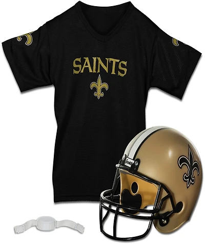 Franklin Sports New Orleans Saints Kids NFL Uniform Set - Youth NFL Team Jersey, Helmet + Apparel Costume - Youth Medium