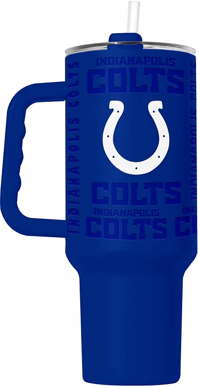 Logo Brands Colts 40 oz Replay Powder Coat Tumbler