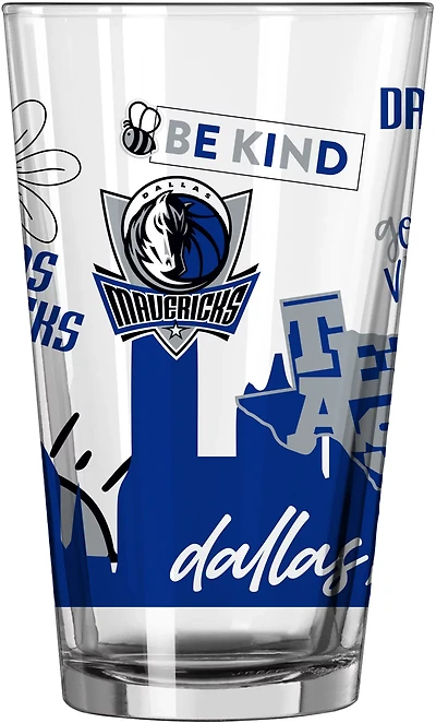 Logo Brands Mavericks 16 oz Native Pint Glass