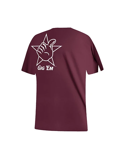 adidas Men's Texas A&M Gig Em T-shirt