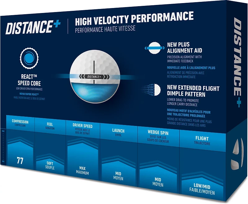 TaylorMade Distance+ Golf Balls 12-Pack