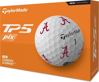 TaylorMade University of Alabama 2024 TP5 Pix Golf Balls