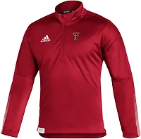 adidas Men's Texas Tech University Primary Logo Sideline 1/4 Zip Top