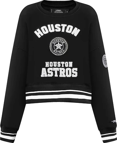 Pro Standard Women's Houston Astros Pearls Fleece Crew Neck