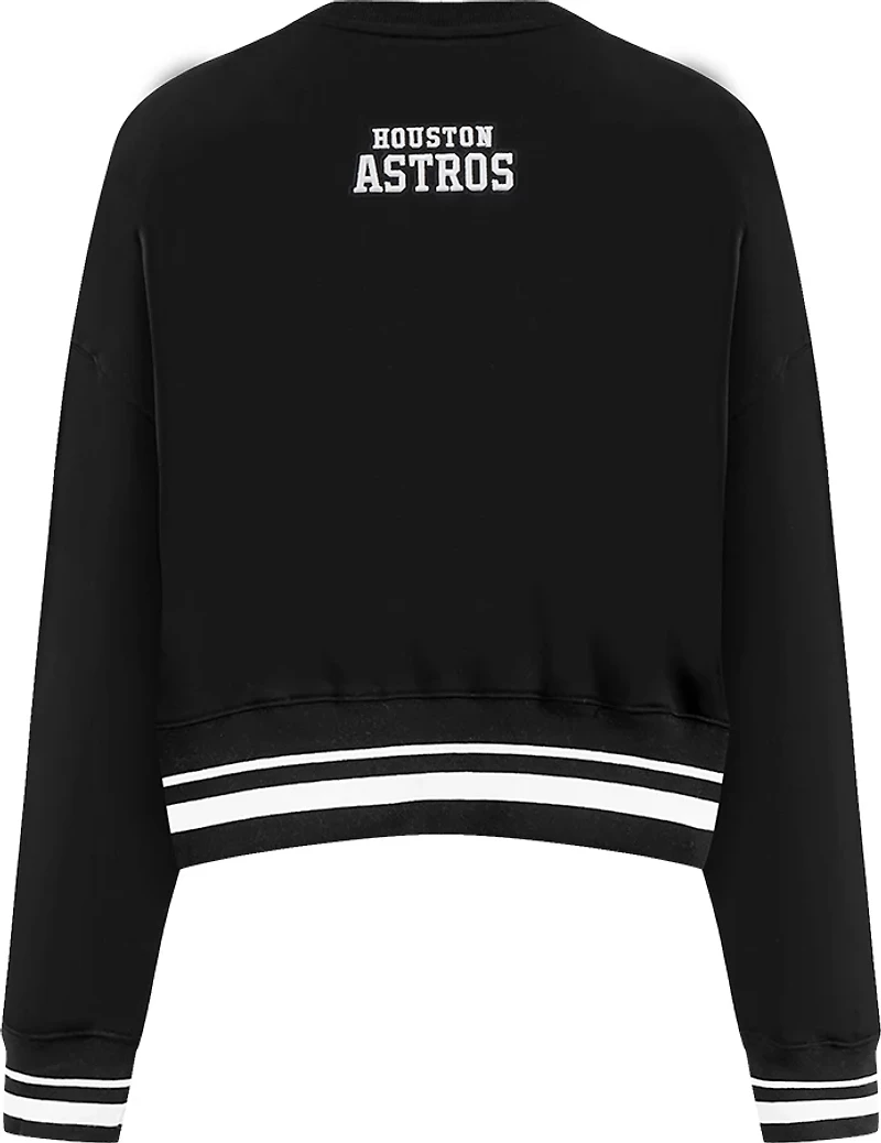 Pro Standard Women's Houston Astros Pearls Fleece Crew Neck