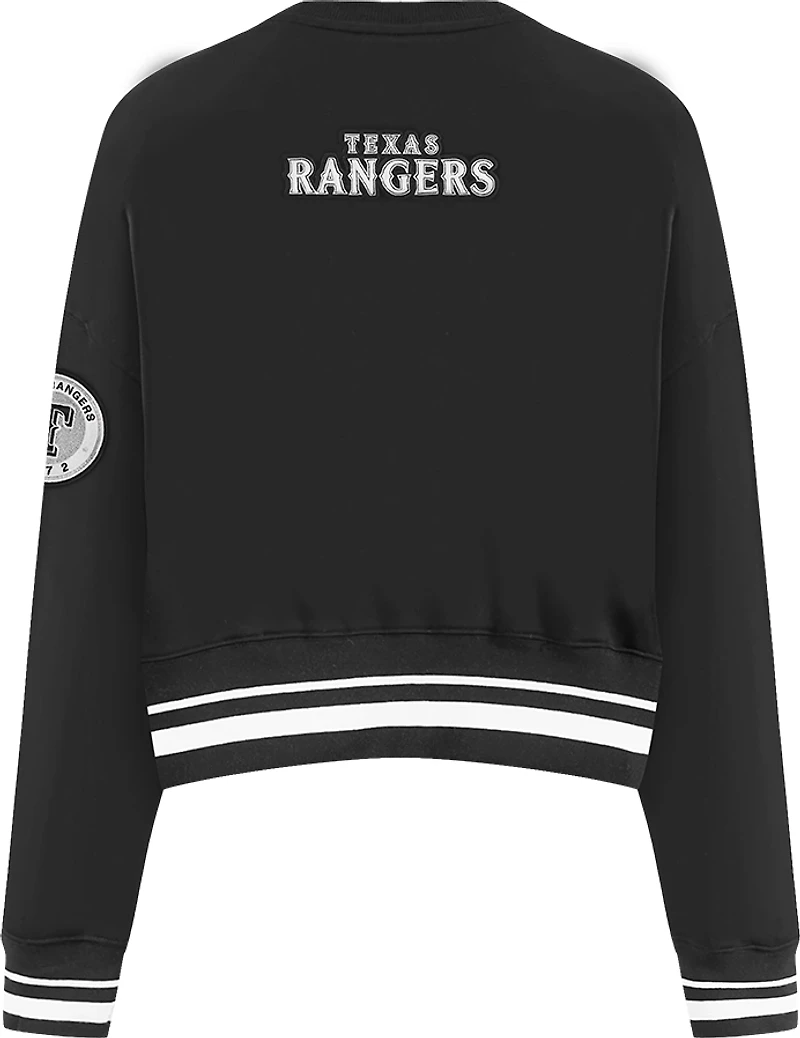Pro Standard Women's Texas Rangers Pearls Fleece Crew Neck