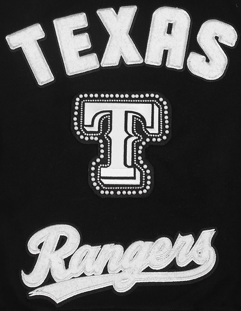 Pro Standard Women's Texas Rangers Pearls Fleece Crew Neck
